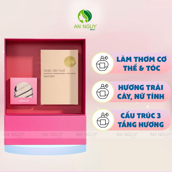 Bộ Quà Tặng Nước Hoa Armaf Eau De Parfum + Khăn Lụa Cao Cấp