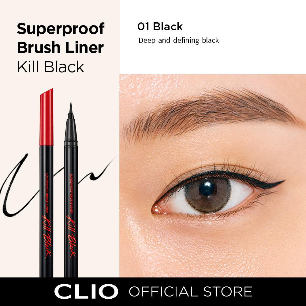 Bút Kẻ Mắt Nước Chống Trôi Clio Superproof Brush Liner 0.55ml