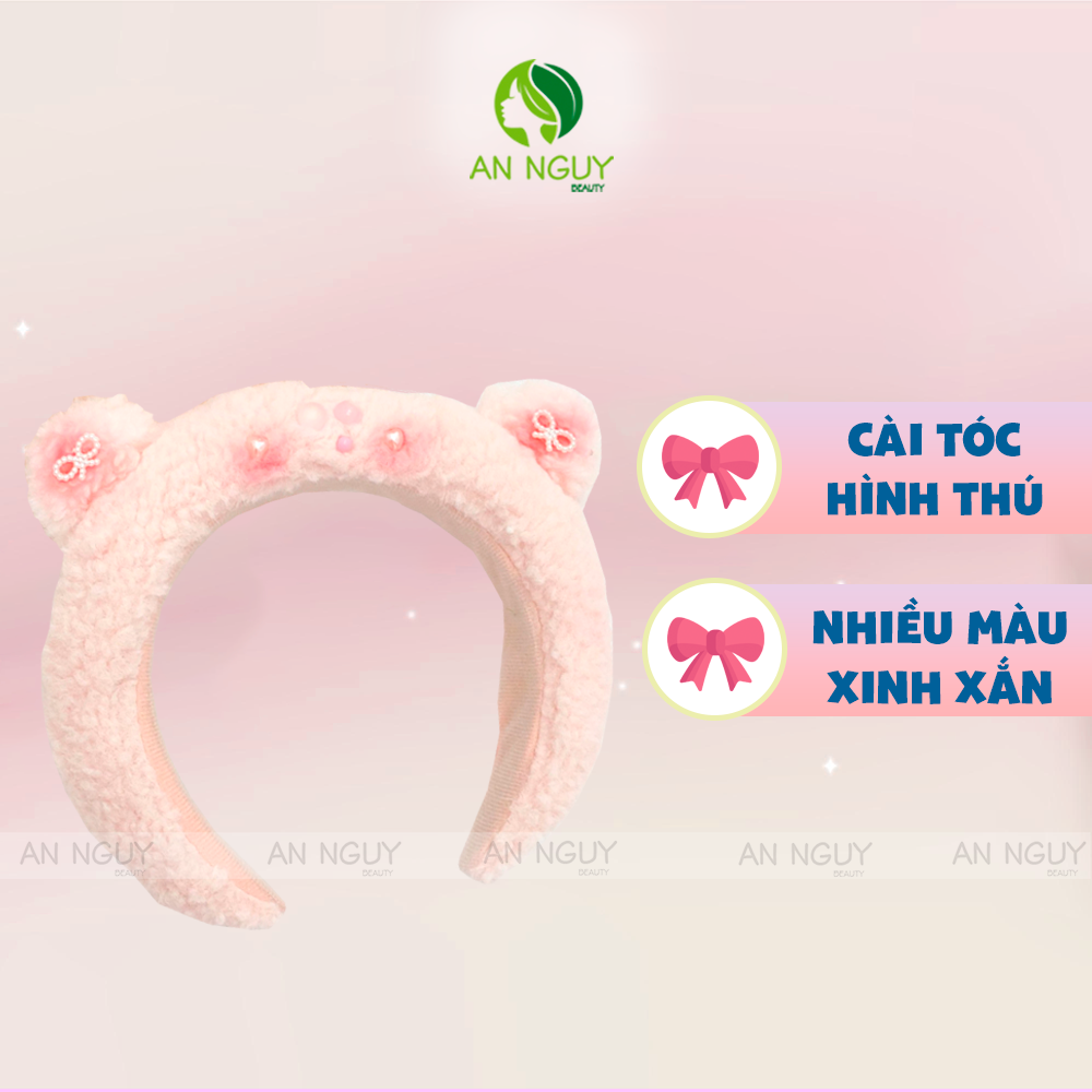 Cài Tóc Hình Thú Lông Xoắn Dễ Thương