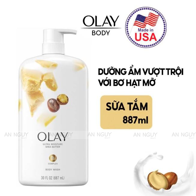 Sữa Tắm Olay Body Wash  Lưu Hương Thơm Lâu 887ml (Hàng Mỹ Nhập Khẩu)