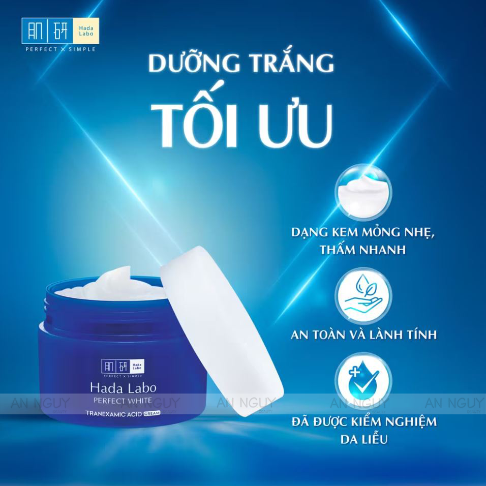 Kem Dưỡng Trắng Hada Labo Perfect White Tranexamic Acid Cream 50gr