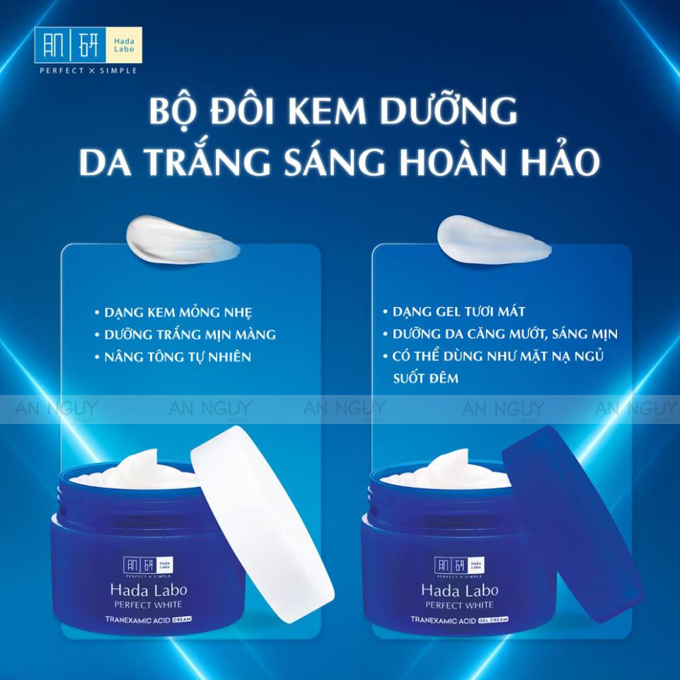 Kem Dưỡng Trắng Hada Labo Perfect White Tranexamic Acid Cream 50grKem