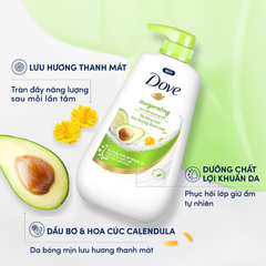 Sữa Tắm Dove Body Wash Dưỡng Thể, Làm Sạch Da Dịu Nhẹ 500g