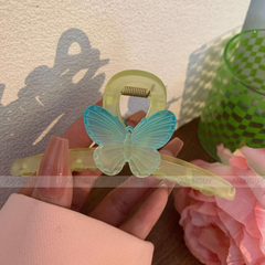 Kẹp Tóc Bươm Bướm Xinh Xắn Màu Loang Ombre Bằng Nhựa Cao Cấp