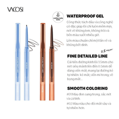 Chì Vặn Kẻ Mắt Dạng Gel Vacosi Natural Studio Styling Twist Liner 0.1g