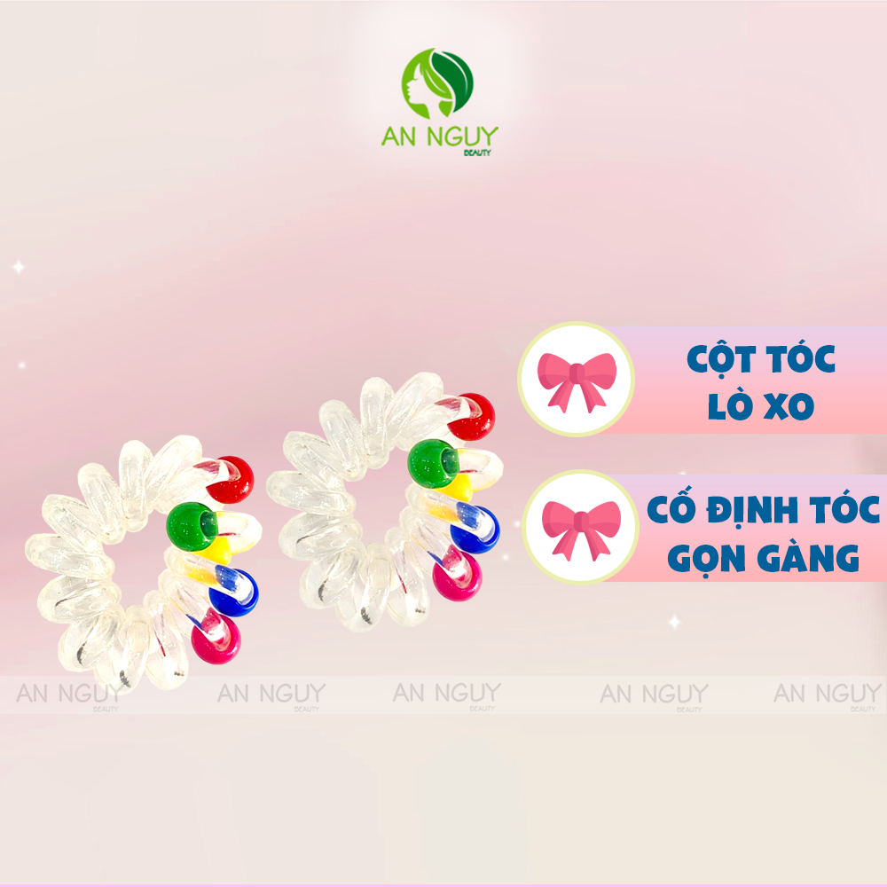 Set 2 Cột Tóc Lò Xo Nhiều Mẫu