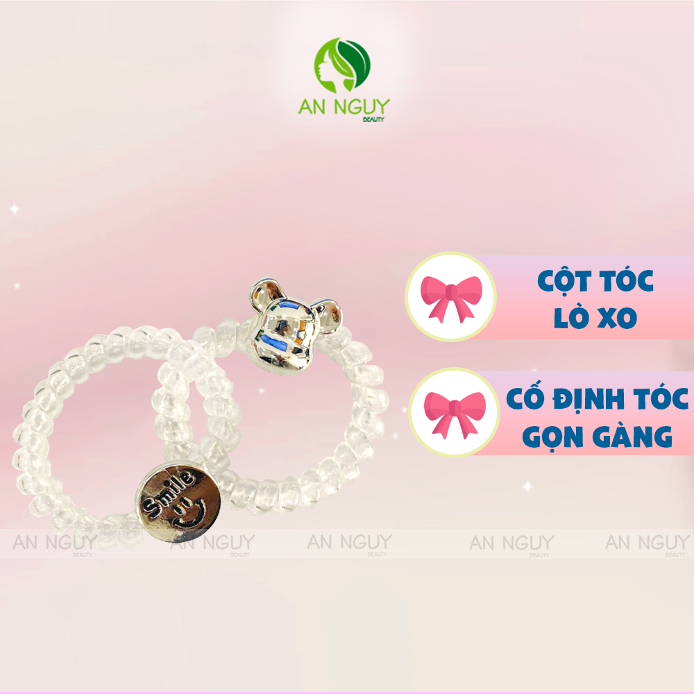 Set 2 Cột Tóc Lò Xo Nhiều Mẫu