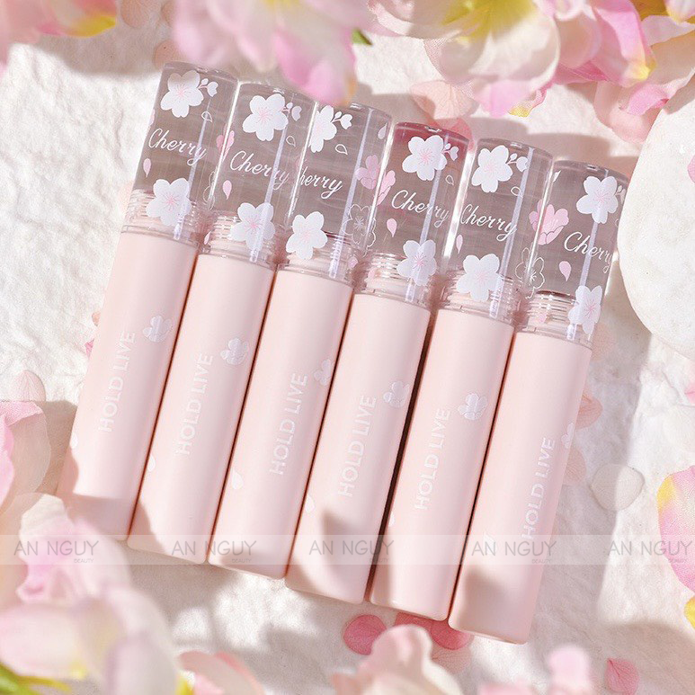 Son Kem Lì Hold Live Flower Sakura Velvet Matte Lip Glaze 3gr