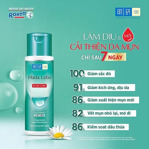 Dung Dịch Hada Labo Acne Care Calming Lotion Dưỡng Ẩm Cho Da Mụn 170ml