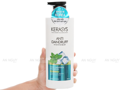 Dầu Gội Kerasys Anti Dandruff Cool Menthol Shampoo Sạch Gàu Mát Lạnh Bạc Hà 600ml
