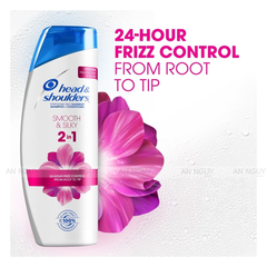 Dầu Gội & Xả Head & Shoulders Smooth & Silky 2in1 Suôn Mềm Óng Mượt (Hàng Mỹ Nhập Khẩu)