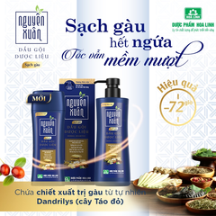 Dầu Gội Dược Liệu Nguyên Xuân Herbal Shampoo Sạch Gàu, Giảm Ngứa