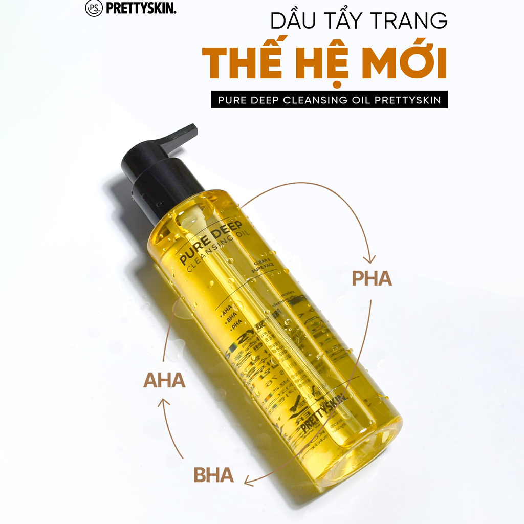 Dầu Tẩy Trang PrettySkin Pure Deep Cleansing Oil Sạch Sâu 200ml