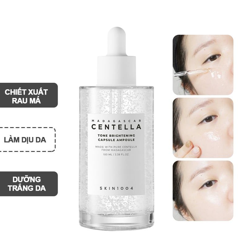 Tinh Chất Madagascar Skin1004 Centella Tone Brightening Capsule Ampoule Dưỡng Trắng Da, Mờ Thâm