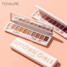 Bảng Phấn Mắt 10 Ô Focallure Uptown Girls Eyeshadow Palette Kèm Cọ 10gr - 03 Sunflower At Sunset