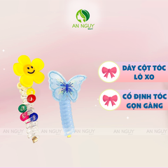 Set 2 Dây Quấn Tóc Lò Xo Nhiều Mẫu Xinh Xắn
