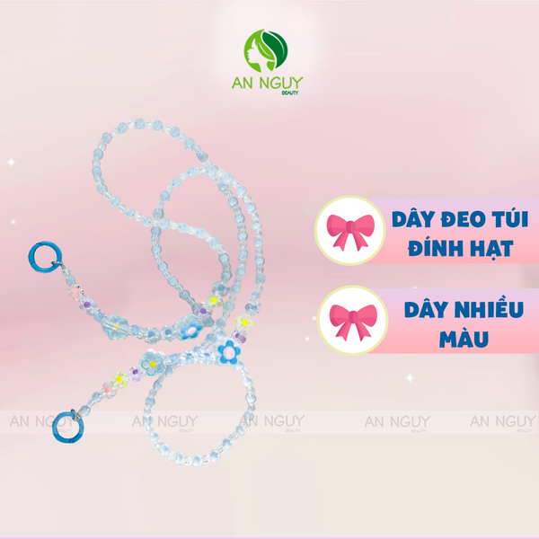 Dây Xích Dài Đeo Túi Đính Hạt Nhiều Màu