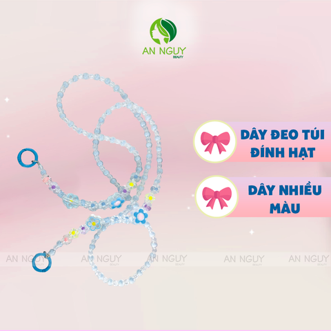 Dây Xích Dài Đeo Túi Đính Hạt Nhiều Màu