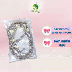 Dây Xích Dài Đeo Túi Đính Hạt Nhiều Màu