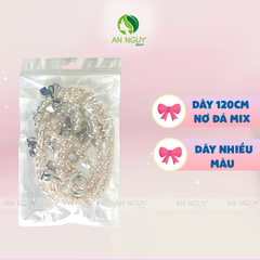 Dây Xích Dài Đeo Túi Đính Hạt Nhiều Màu