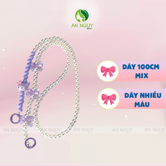Dây Xích Dài Đeo Túi Đính Hạt Nhiều Màu