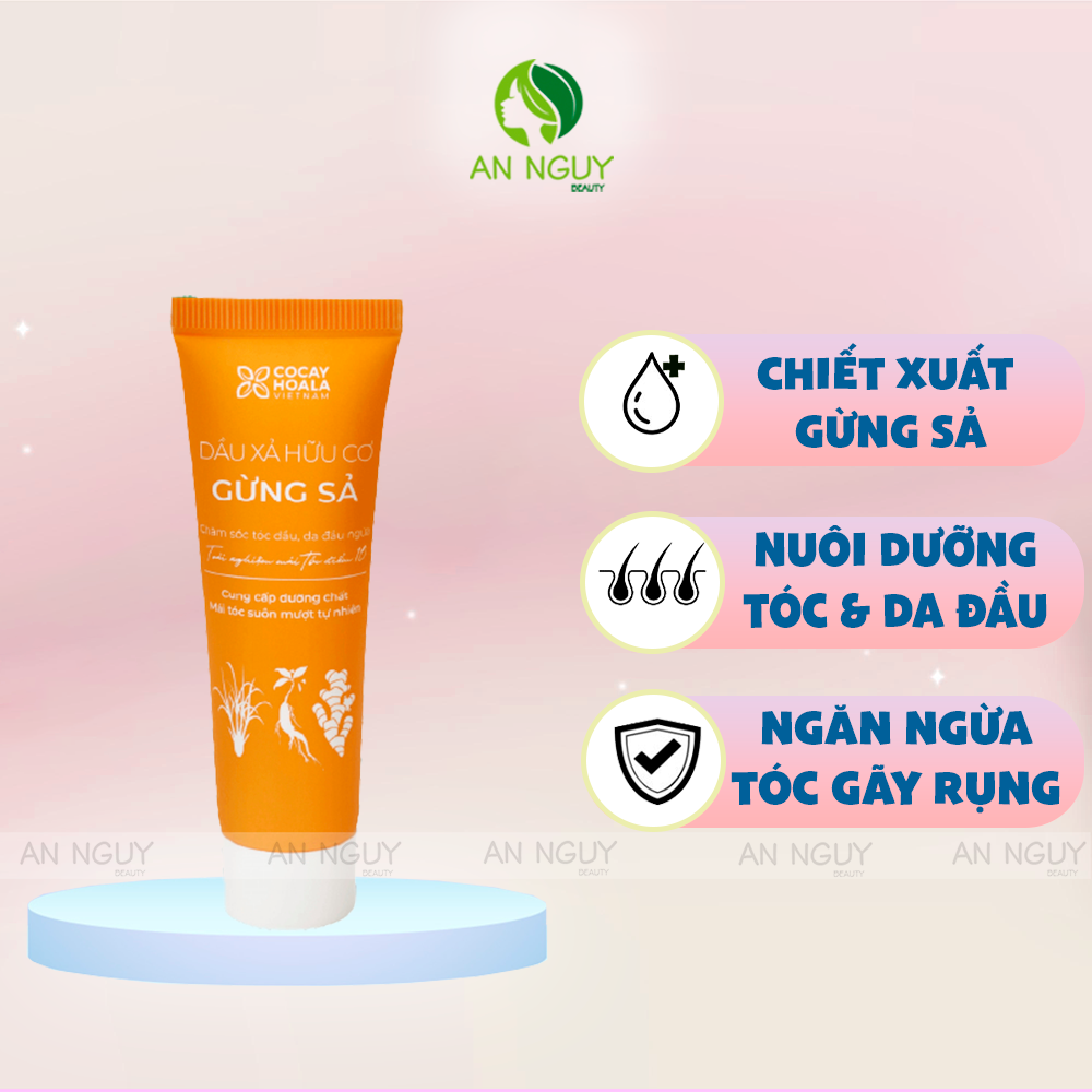 Gel Gội - Xả Hữu Cơ Gừng Sả Cocayhoala 50gr