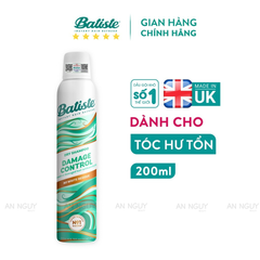 Dầu Gội Khô Batiste Dry Shampoo 200ml