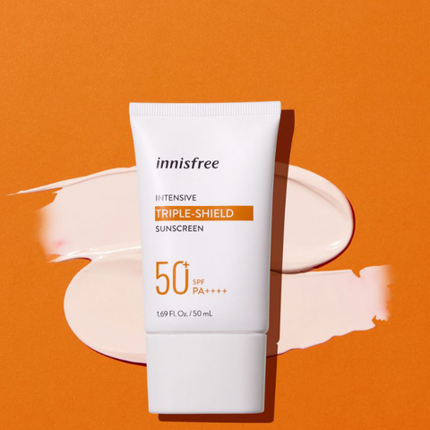 Kem Chống Nắng Innisfree Intensive Triple-Shield Sunscreen SPF50+ PA++++ Dưỡng Trắng Chống Nhăn 50ml