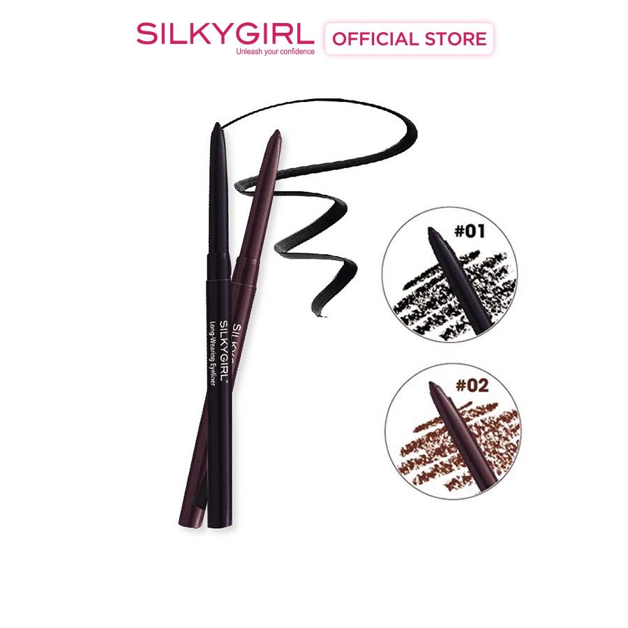 Chì Kẻ Mắt Silkygirl Long-Wearing Eyeliner 0.28g