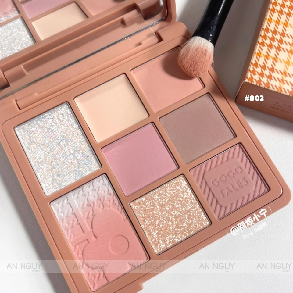 Bảng Phấn Mắt 8 Ô Gogo Tales Retro Mist Eyeshadow Palette 11.5gr