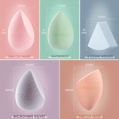 Mút Tán Focallure Matchmax Beauty Blender-6 Count Wedges Sponge Dùng Tán Kem Nền, Che Khuyết Điểm