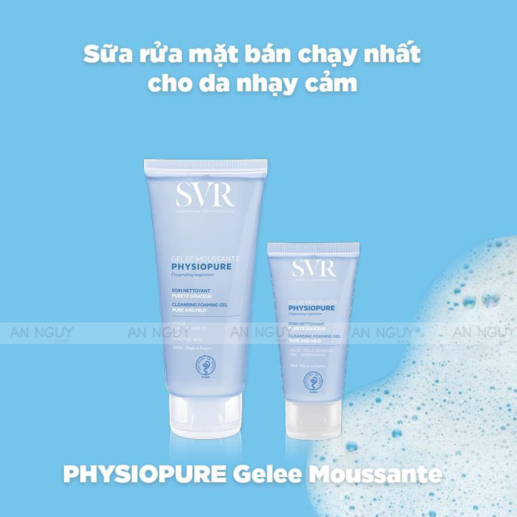 Gel Rửa Mặt SVR Physiopure Gelee Moussante Dành Cho Da Nhạy Cảm