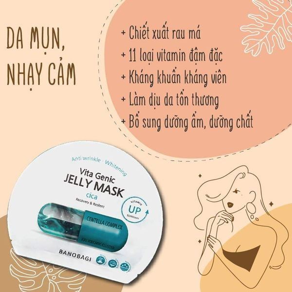 Mặt Nạ Banobagi Vita Genic Jelly Mask Dưỡng Da Trắng Khỏe 30gr