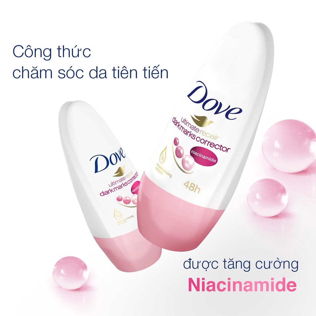 Lăn Khử Mùi Dove Ngăn Mồ Hôi, Khử Mùi Cơ Thể Hiệu Quả 40ml