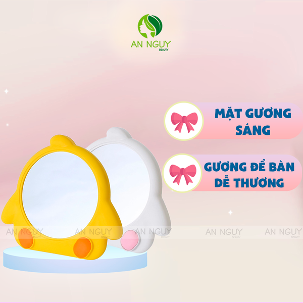 Gương Trang Điểm Để Bàn Hình Thú Dễ Thương