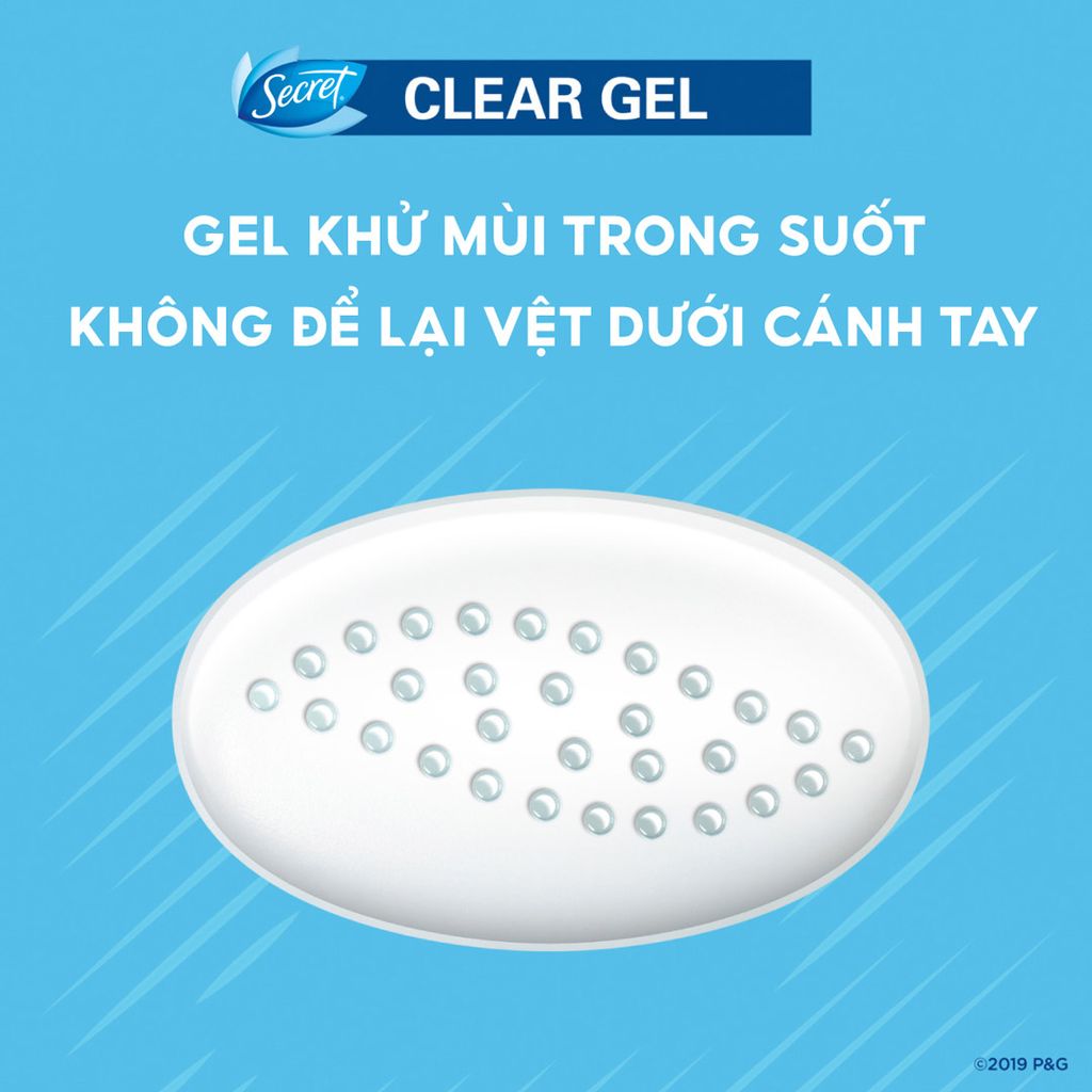 Gel Lăn Khử Mùi Secret Lavender 48hr Clear Gel Hương Hoa Oải Hương 73gr