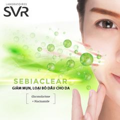 Kem Dưỡng SVR Sebiaclear Active Làm Giảm Mụn 40ml + Tặng Gel Rửa Mặt Sebiaclear Gel Moussant Cho Da Dầu 55ml