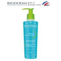 Gel Rửa Mặt Bioderma Sébium Gel Moussant Dành Cho Da Dầu & Hỗn Hợp