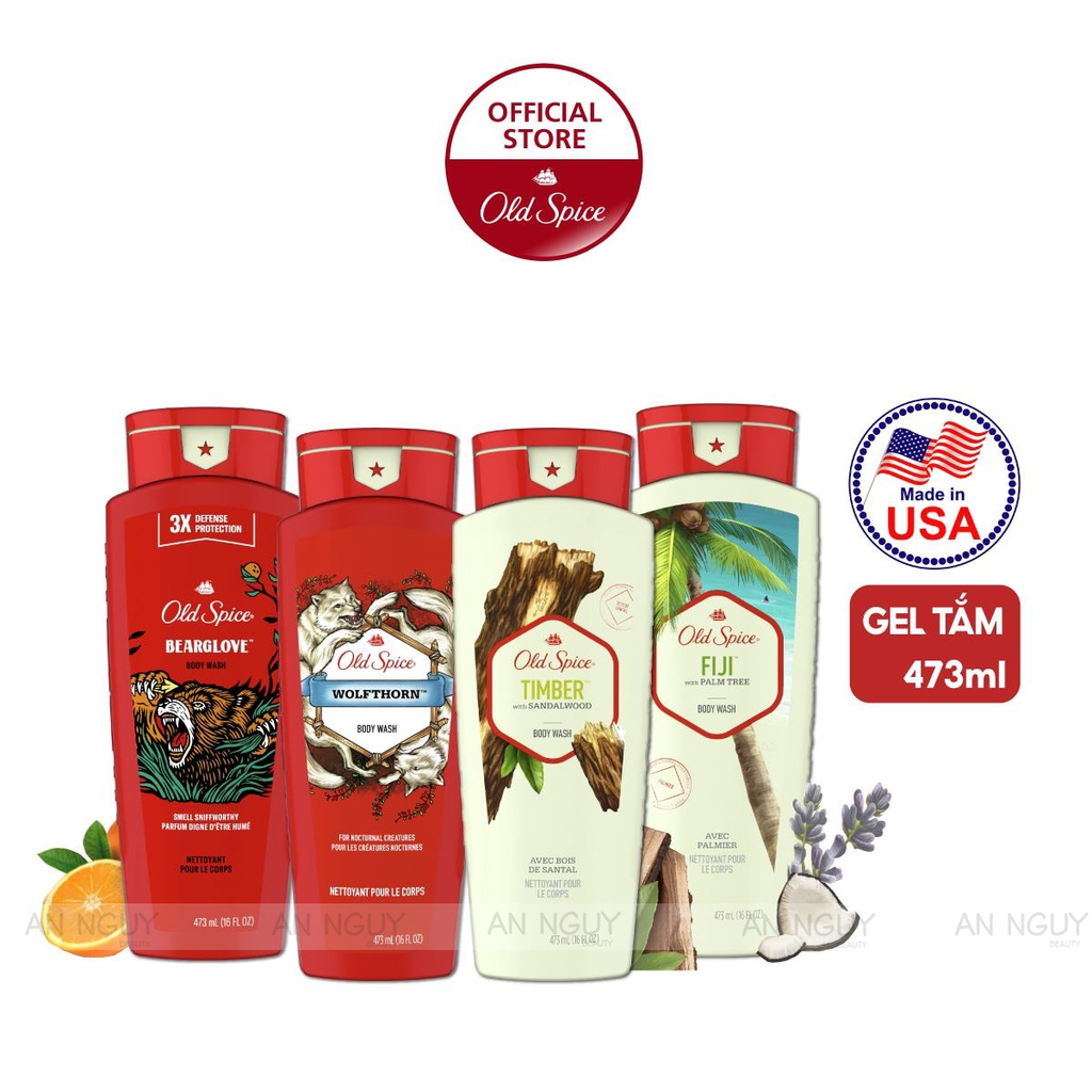 Sữa Tắm Nam Old Spice 473ml (Hàng Mỹ Nhập Khẩu)