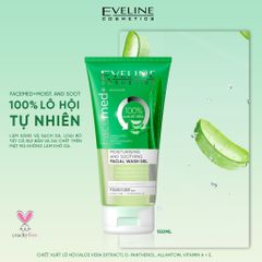 Gel Rửa Mặt Eveline Moisturising And Soothing Facial Wash Gel Aloe Chiết Xuất Nha Đam 150ml