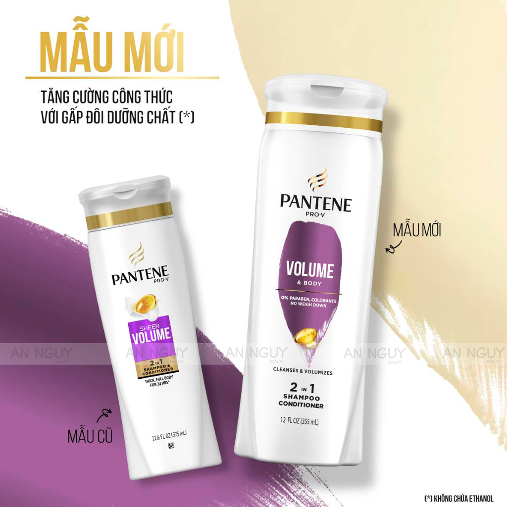 Dầu Gội Và Xả Pantene PRO-V 2in1 355ml (Hàng Mỹ Nhập Khẩu)