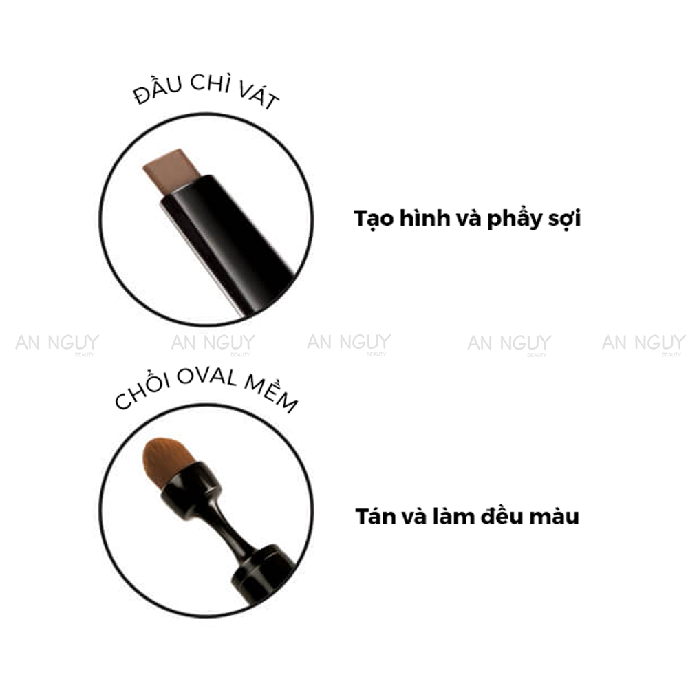 Chì Mày Hai Đầu SilkyGirl 24H Flat Tip Brow Liner Lâu Trôi 0.15gr