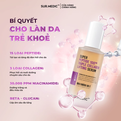 Tinh Chất Sur.Medic Super Peptide 100TM Triple Collagen Lifting Serum Phục Hồi Da