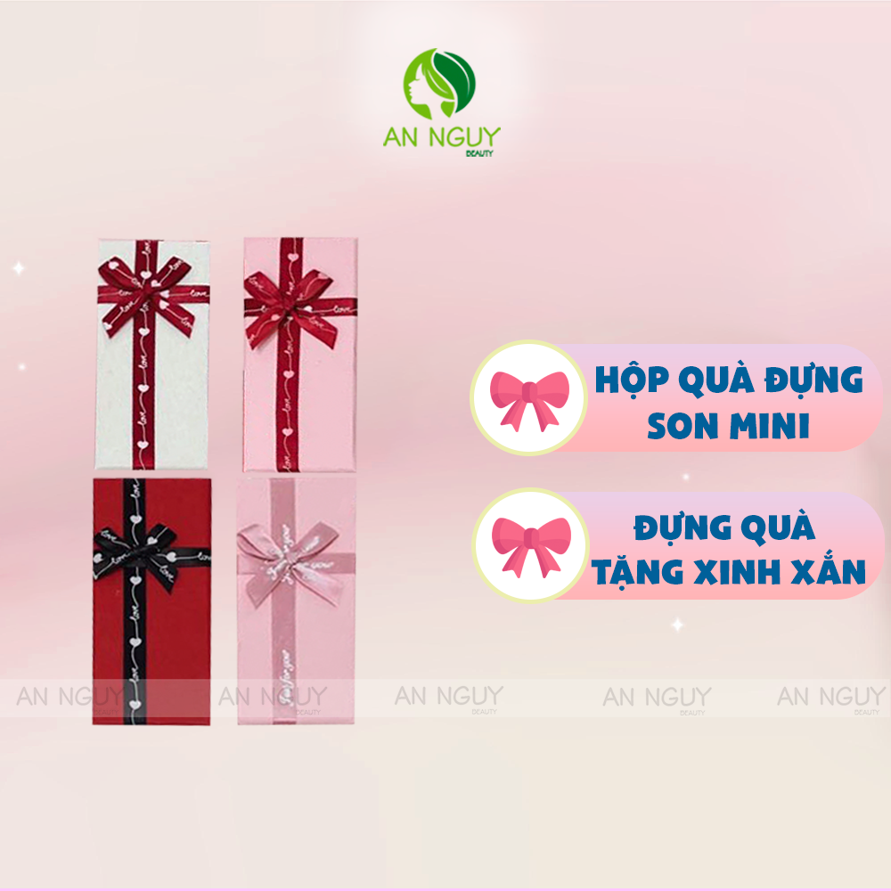 Hộp Quà Đựng Son Hình Chữ Nhật Nhiều Mẫu