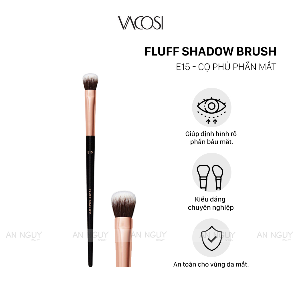 Cọ Phấn Mắt Vacosi - E15 Fluff Shadow Brush