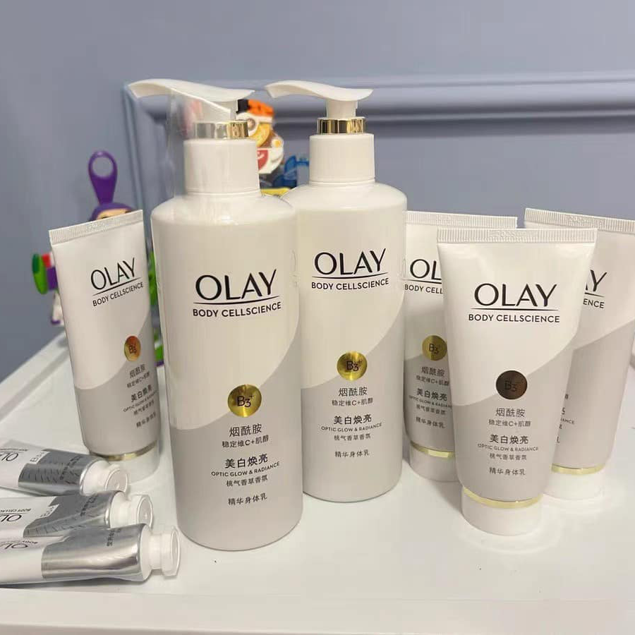 Dưỡng Thể Trắng Da Olay Body Cellscience B3 + Vitamin C Optic Glow & Radiance (Bản Trung)