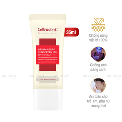 Kem Chống Nắng Làm Dịu Tổn Thương Cell Fusion C Derma Relief Suncreen 100 SPF50+ PA++++