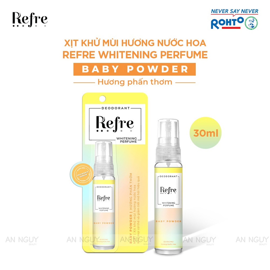 Xịt Khử Mùi Refre Deodorant Whitening Perfume Mist Hương Nước Hoa 30ml