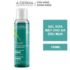 Set Kem Giảm Mụn A-Derma Phys-Ac Perfect Fluide 40ml + Gel Rữa Mặt A-Derma Phys-AC Foaming Gel Purifying àm Sạch Da, Ngăn Ngừa Mụn 100ml