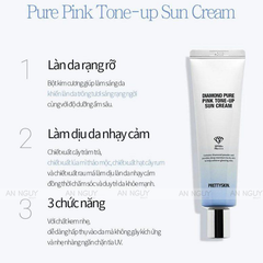 Kem Chống Nắng PrettySkin Diamond Pure Pink Tone Up Sun Cream SPF50+ PA++++ Bảo Vệ Da, Nâng Tone Trắng Hồng 50ml